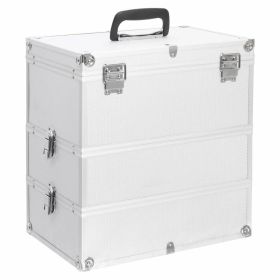 Make-up Case 14.6"x9.4"x15.7" Silver Aluminum