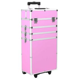 Make-up Trolley Aluminum Pink