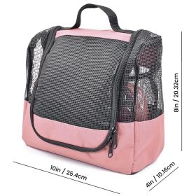 Portable Hanging Shower Caddy Organizer with 1 Free Toiletries Case Quick Dry Mesh Shower Caddy Tote Bag Included 1 Metal Hook Perfect for Dorm C