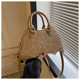 Women's Summer Fashion Portable Shoulder Crossbody Saddle Bag (Color: khaki)