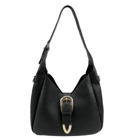 Women's Tote Handbags - Soft PU Leather Shoulder Tote Purses With Zipper For Stylish And Functional Everyday Use (Color: Black)