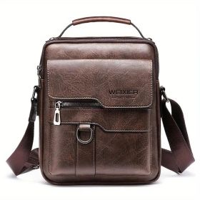 Unisex Shoulder Bags, Waist Bags, Men'S Crossbody Bags, Single Shoulder Bags, Casual And Simple Retro Men'S Bags, Fashionable And Trendy Bags, Texture (Color: Brown)