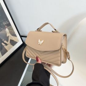 Women's Versatile Simple Fashion Shoulder Messenger Bag (Color: khaki)