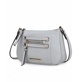 MKF Collection Essie Crossbody Handbag Vegn Leather By Mia K (Option: Light blue)