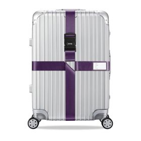 1 Pcs Luggage Straps for Suitcases Strap Suitcase Belts (Color: Purple)