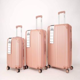 4-piece luggage set, lightweight ABS luggage 4-piece set 16.20.25.29 inches, checked and carry on luggage set, with swivel wheels (Color: as picture)