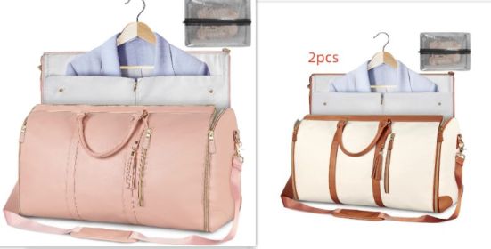 Large Capacity Travel Duffle Bag Women's Handbag Folding Suit Bag Waterproof Clothes Totes (Option: Set21)