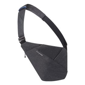 Digital Storage Canvas Chest Bag Crossbody Multi-functional Business Close Shoulder Anti-theft Package (Option: Dark Gray Right Shoulder)